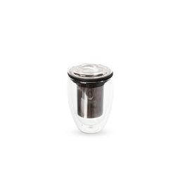 Copo de Chá de Vidro Duplo com Infusor Moody Duo Glass Moncloa