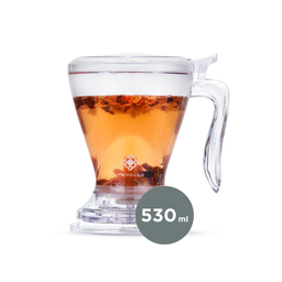 Copo Preparador Infusor De Chá Momentea Cup Moncloa 530ml - Transparente