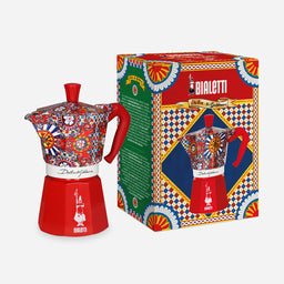 Cafeteira Moka Dolce & Gabbana 6 Xícaras 270ml Bialetti Vermelha