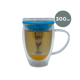 Caneca de Chá de Vidro com Infusor Rebel Duo Cup Moncloa