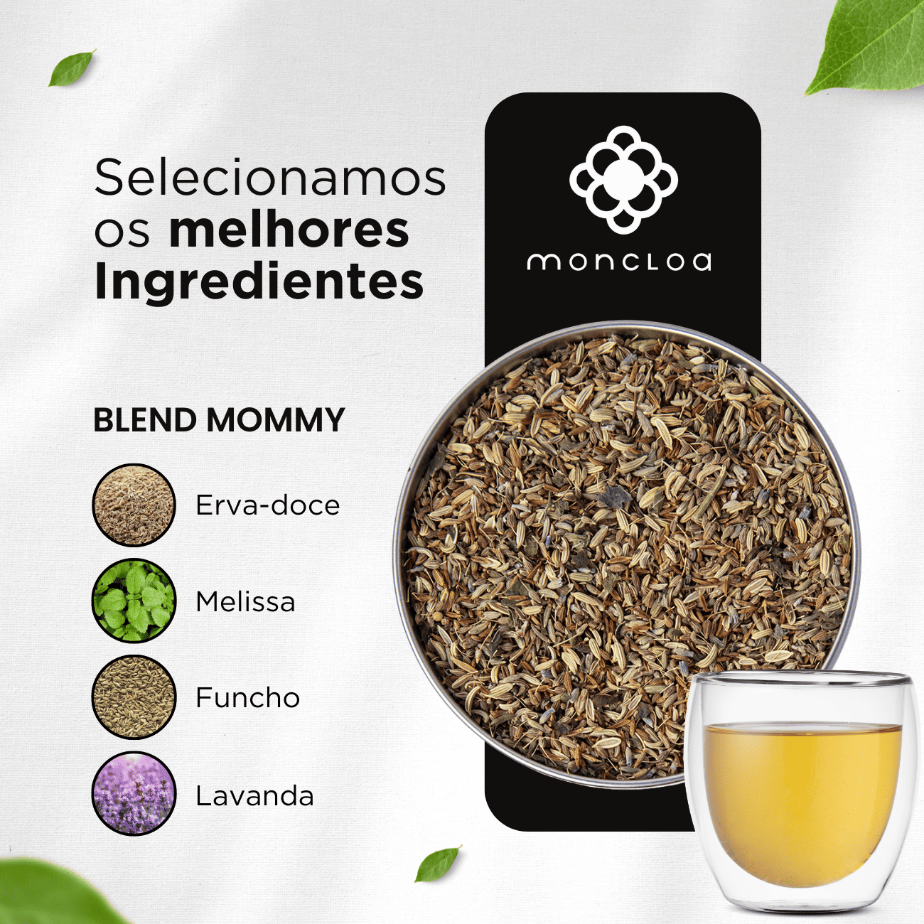Chá Infusão de Ervas Mommy Moncloa Lata 45g