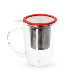 Caneca de Vidro com Infusor 350ml- Trendy Duo Cup - Moncloa