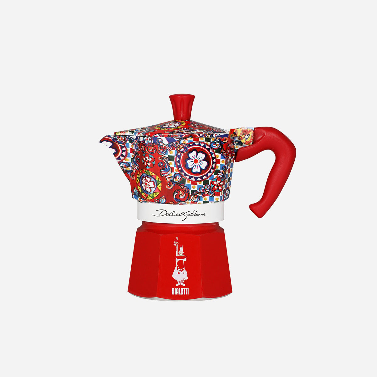 Cafeteira Moka Dolce & Gabbana 3 Xícaras 130ml Bialetti Vermelha