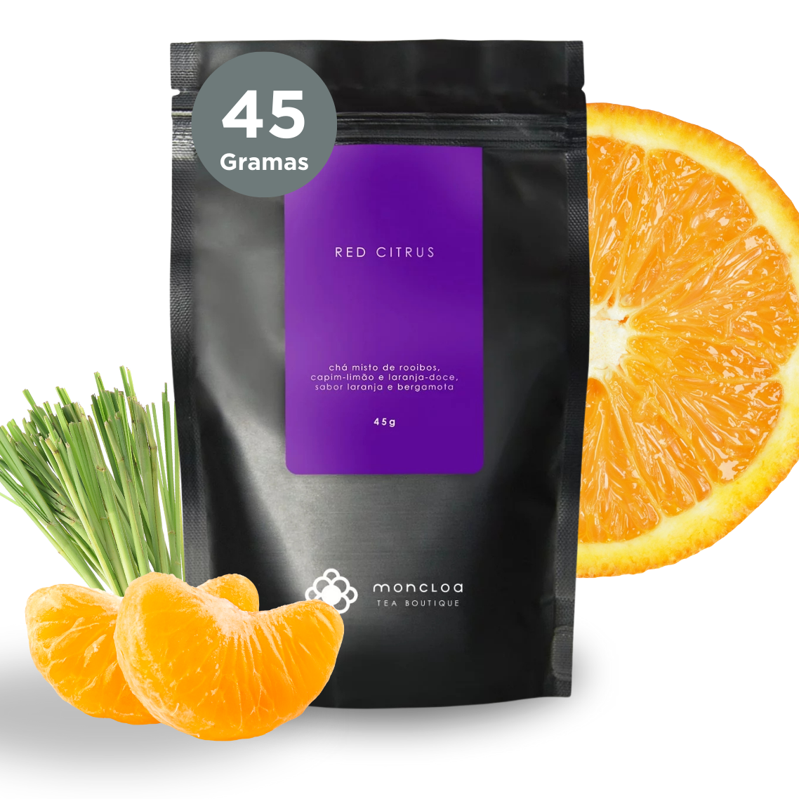 Chá Infusão Rooibos Red Citrus Moncloa Pouch 45g