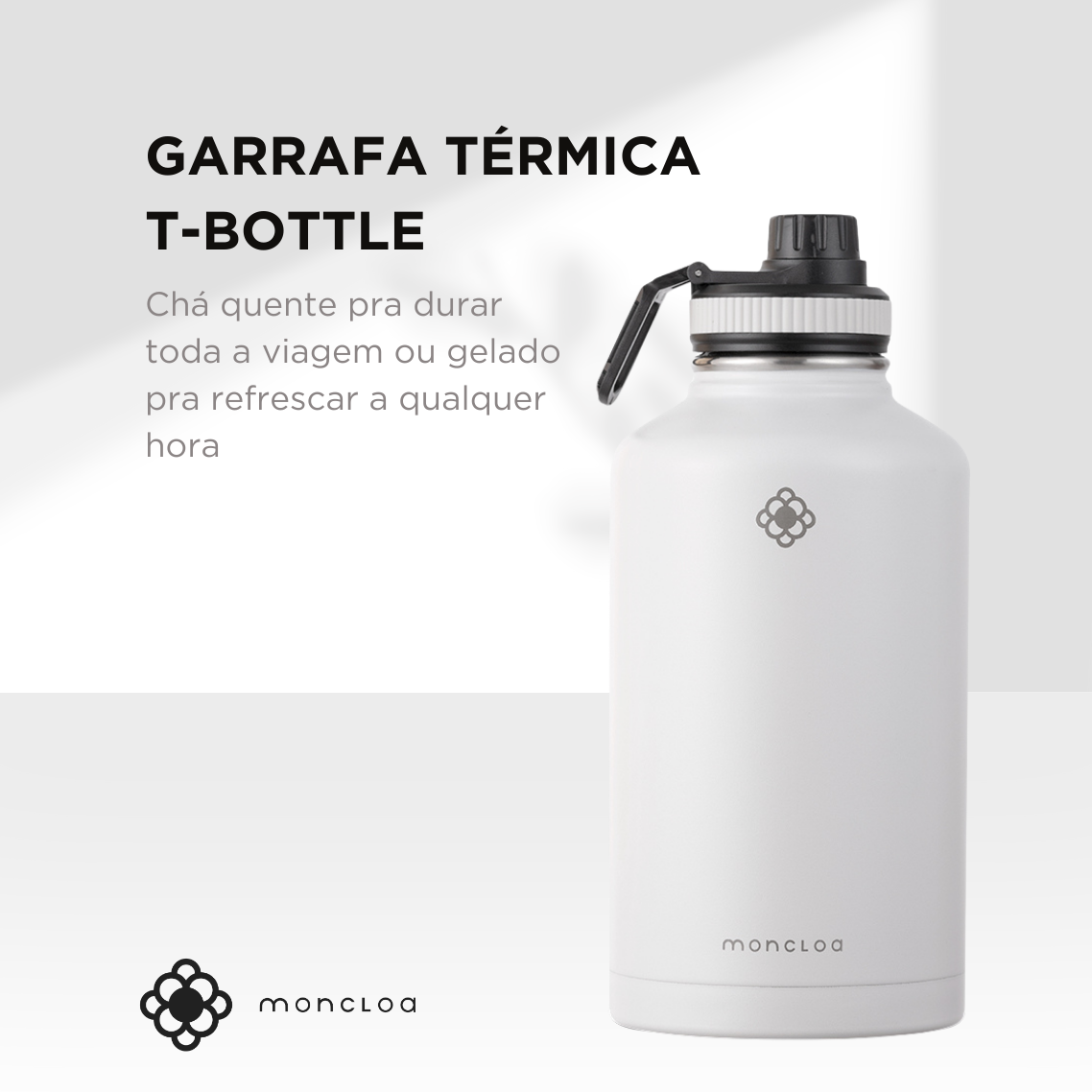 Garrafa Térmica T-Bottle Moncloa Cinza Claro 1.8l