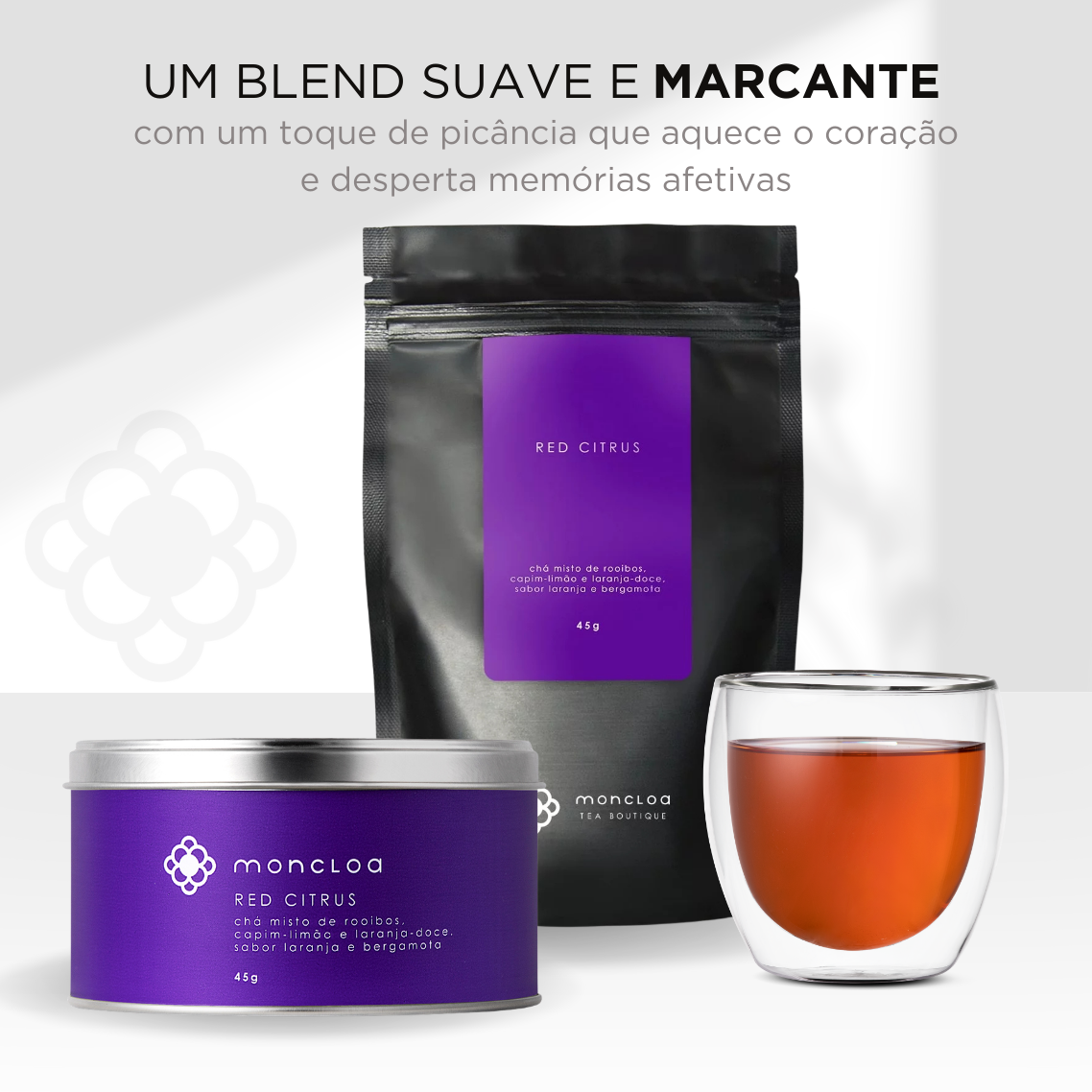 Chá Infusão Rooibos Red Citrus Moncloa Pouch 45g