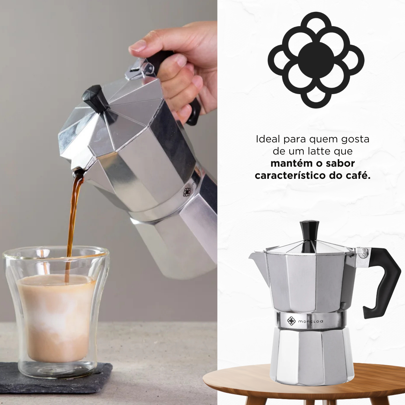 Cafeteira Classic Moka Moncloa 6 Xícaras