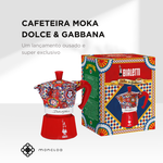 Cafeteira Moka Dolce & Gabbana 3 Xícaras 130ml Bialetti Vermelha