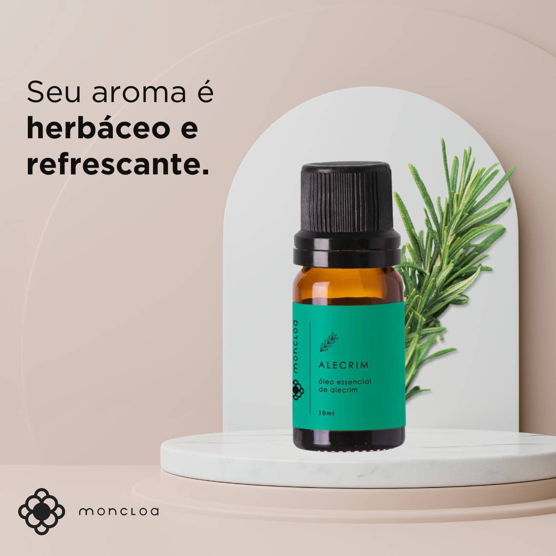 Óleo Essencial Puro de Alecrim Moncloa 10ml