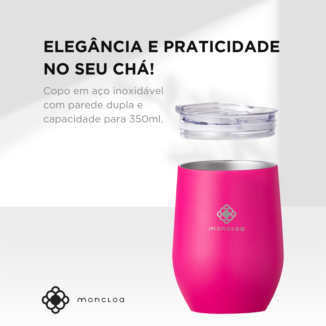 Copo Térmico com Tampa Candy Cup Moncloa 350ml