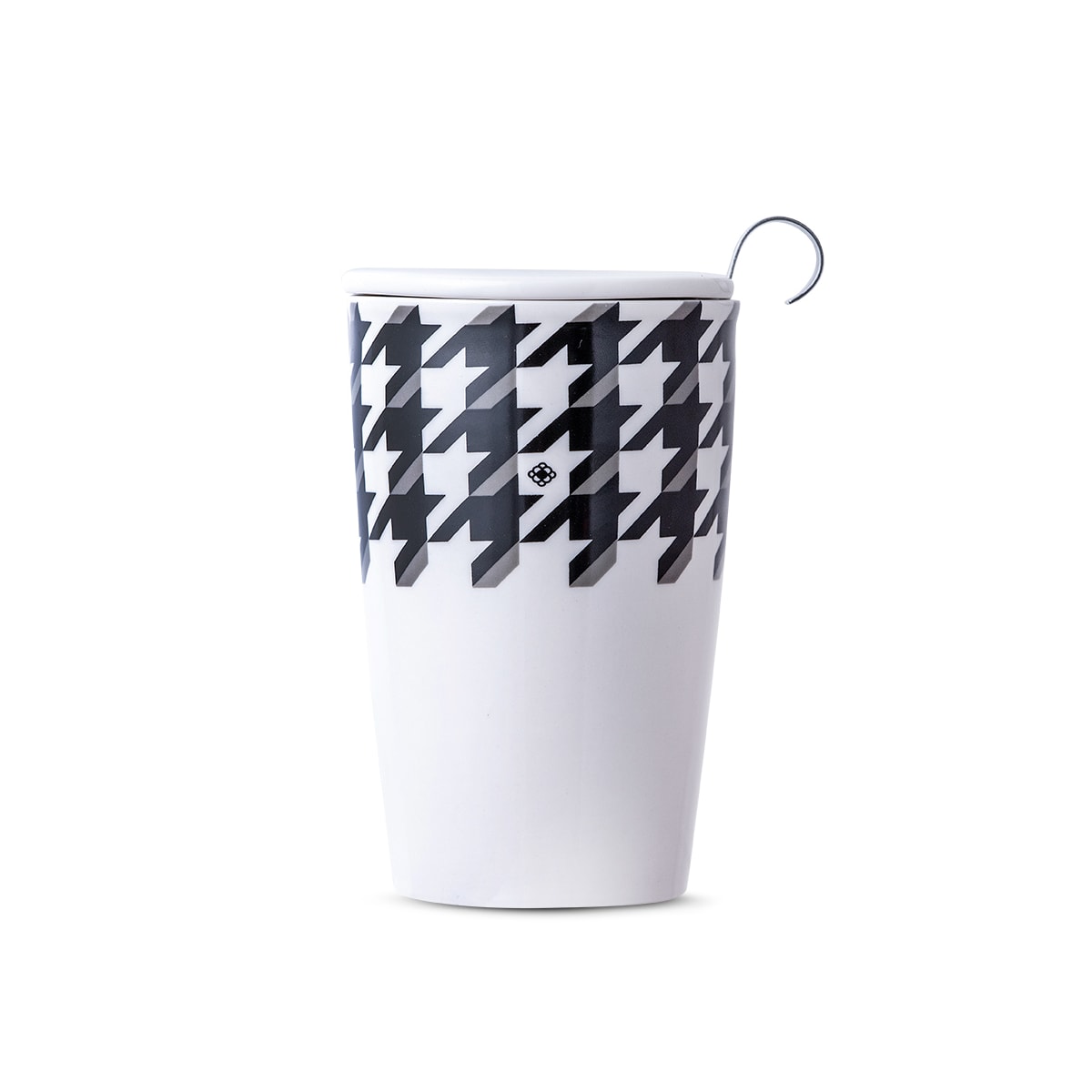 Caneca de Chá de Cerâmica com Infusor Tailor Duo Mug Moncloa Branco 470ml