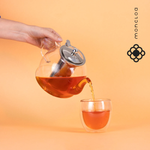 Bule de Chá de Vidro com Infusor Sunday Duo Teapot Moncloa 1.2l