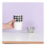 Caneca de Chá de Cerâmica com Infusor Tailor Duo Mug Moncloa Branco 470ml