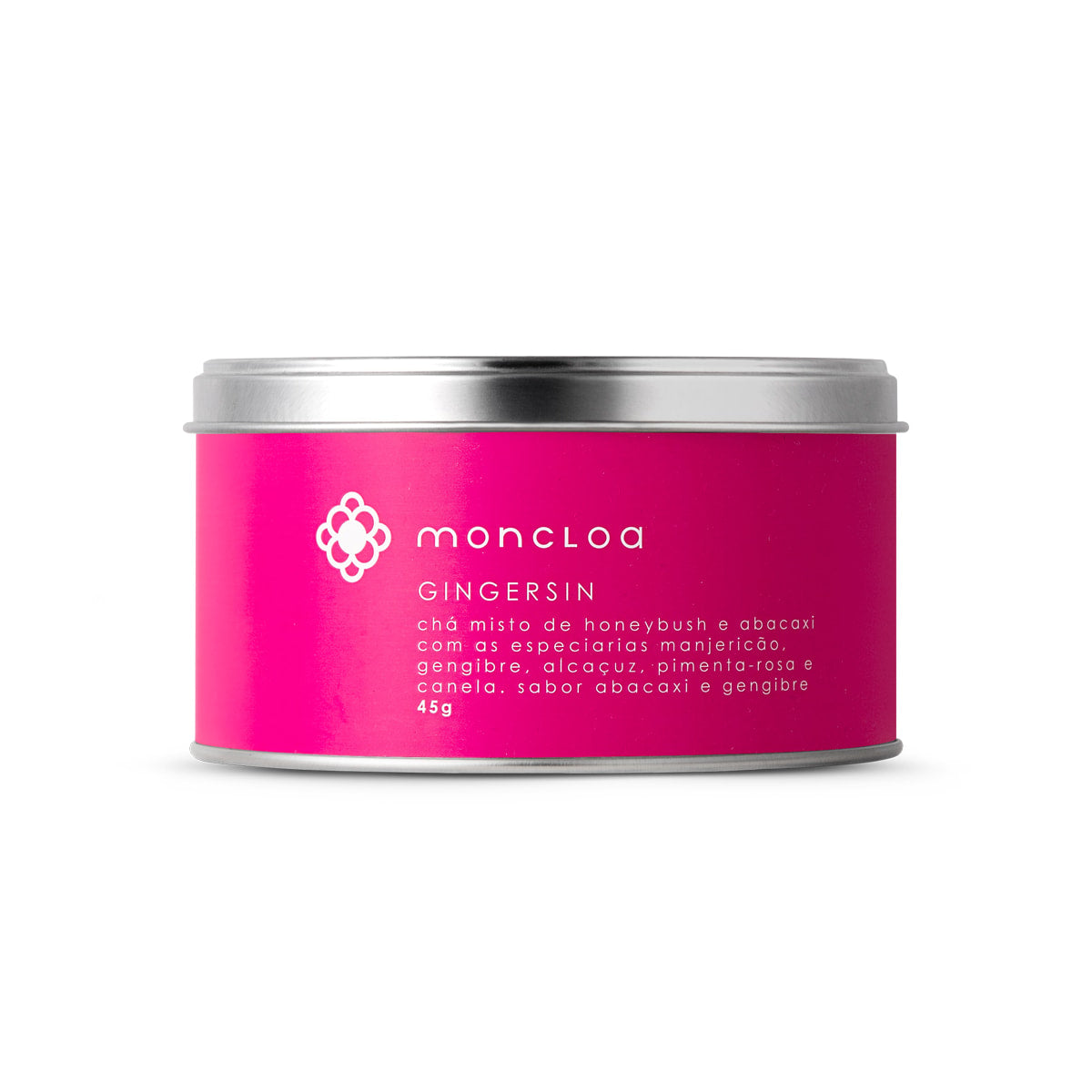 Chá Sabor Gengibre Abacaxi Honeybush Gingersin 45g Moncloa