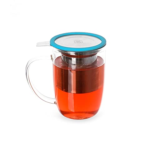 Caneca de Vidro com Infusor 350ml- Trendy Duo Cup - Moncloa
