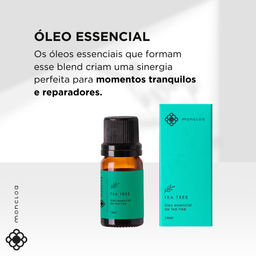 Óleo Essencial Puro de Tea Tree Moncloa 10ml - VENCIMENTO 11/2025