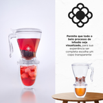 Copo Preparador Infusor De Chá Momentea Cup Moncloa  530ml - Transparente