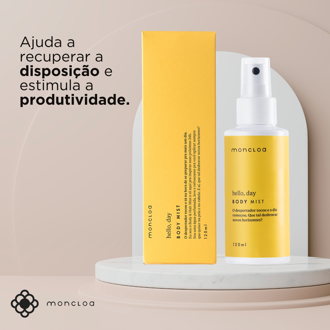 Spray Perfumado Body Mist Hello, Day Moncloa 120ml