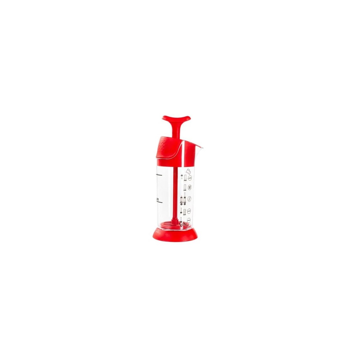 Espumador de Leite Pressca Vermelho 200ml