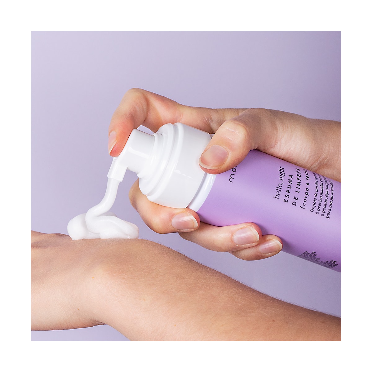 Espuma de Limpeza para Corpo e Rosto Hello, Night Moncloa 150ml