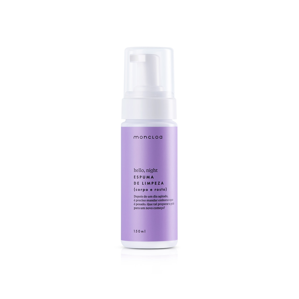 Espuma de Limpeza para Corpo e Rosto Hello, Night Moncloa 150ml