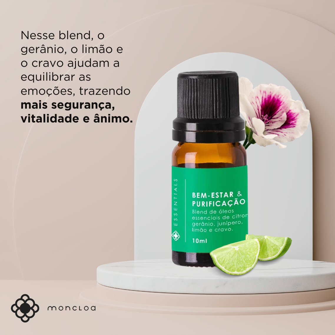 Óleo Essencial Bem-estar e Purificação Moncloa 10ml - VENCIMENTO 11/2025