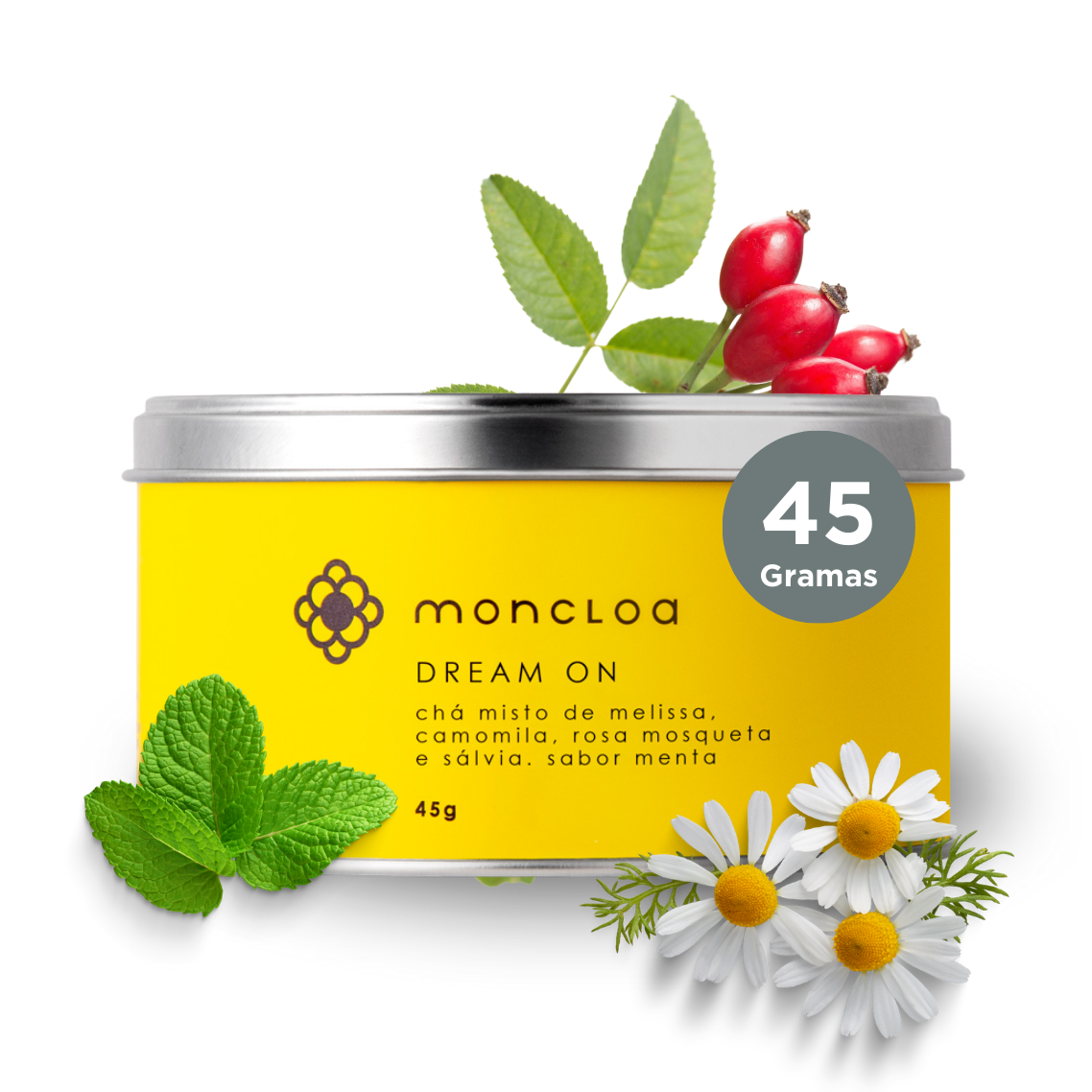 Chá Infusão de Ervas Dream On Moncloa Lata 45g
