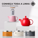 Bule de Chá de Cerâmica com Infusor Knit Duo Teapot Moncloa Rosa 550ml