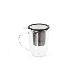 Caneca de Vidro com Infusor 350ml- Trendy Duo Cup - Moncloa