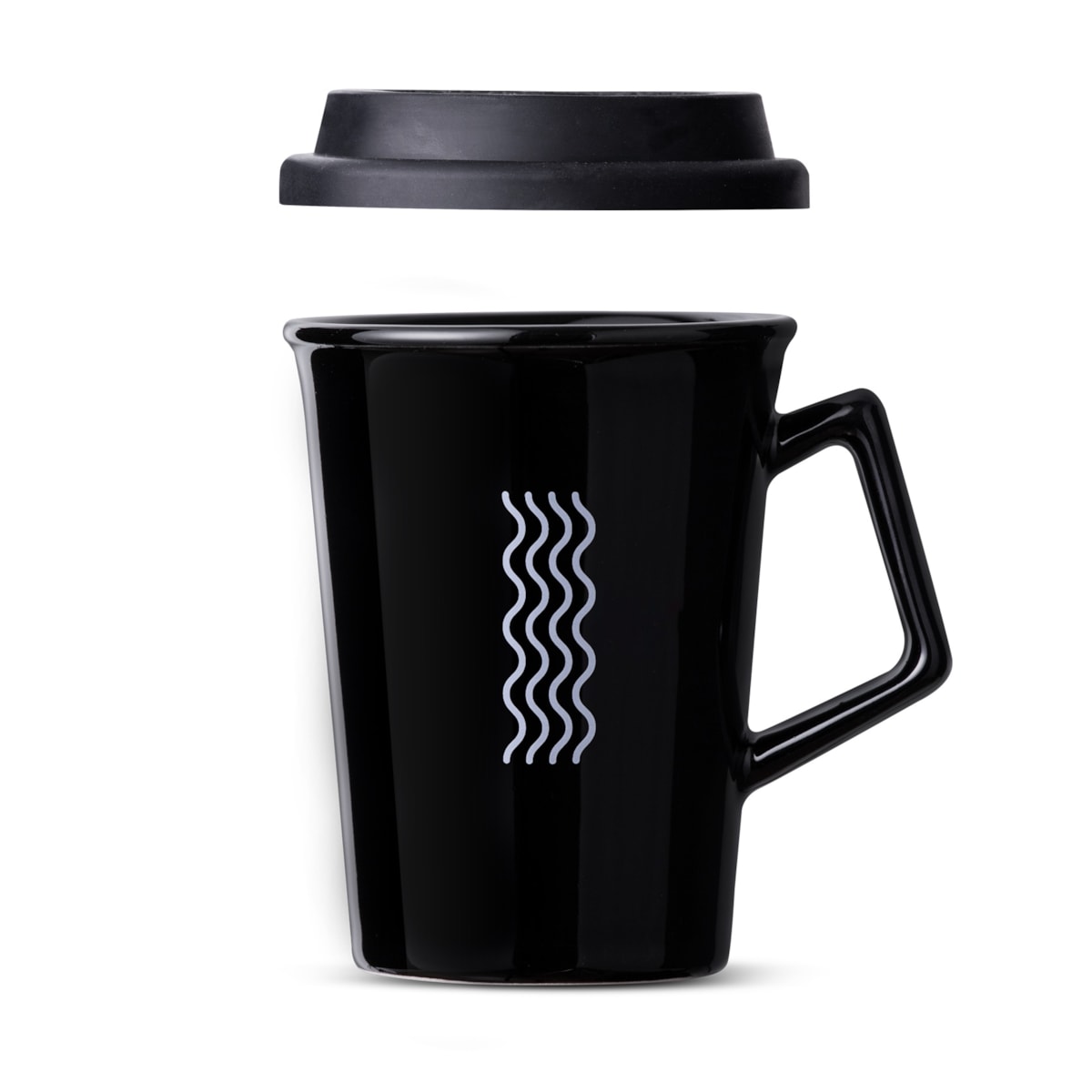 Caneca de Cerâmica com Tampa But First Coffee Moncloa