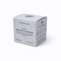 Chá Preto Indian Flavour Moncloa 15g. Caixa com 10 Sachês.