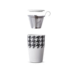 Caneca de Chá de Cerâmica com Infusor Tailor Duo Mug Moncloa Branco 470ml