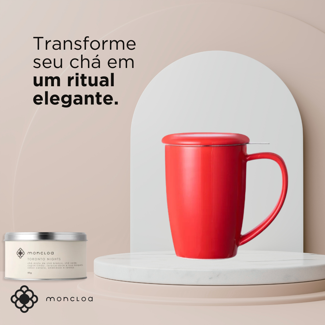 CURVY DUO MUG 380ML VERMELHO