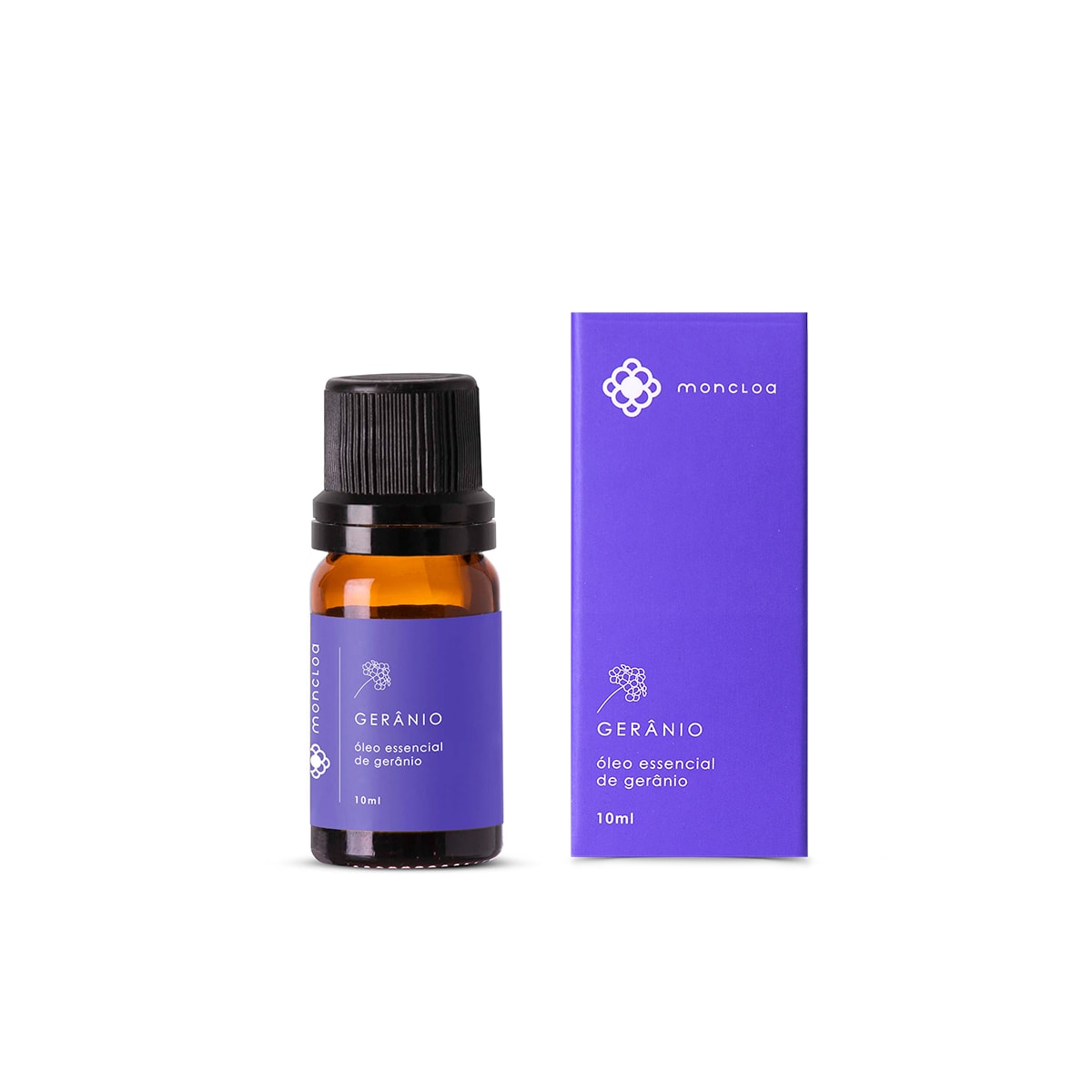 Óleo Essencial Puro de Gerânio Moncloa 10ml