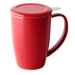 Caneca de Chá de Cerâmica com Infusor Curvy Duo Mug Moncloa - Vermelho