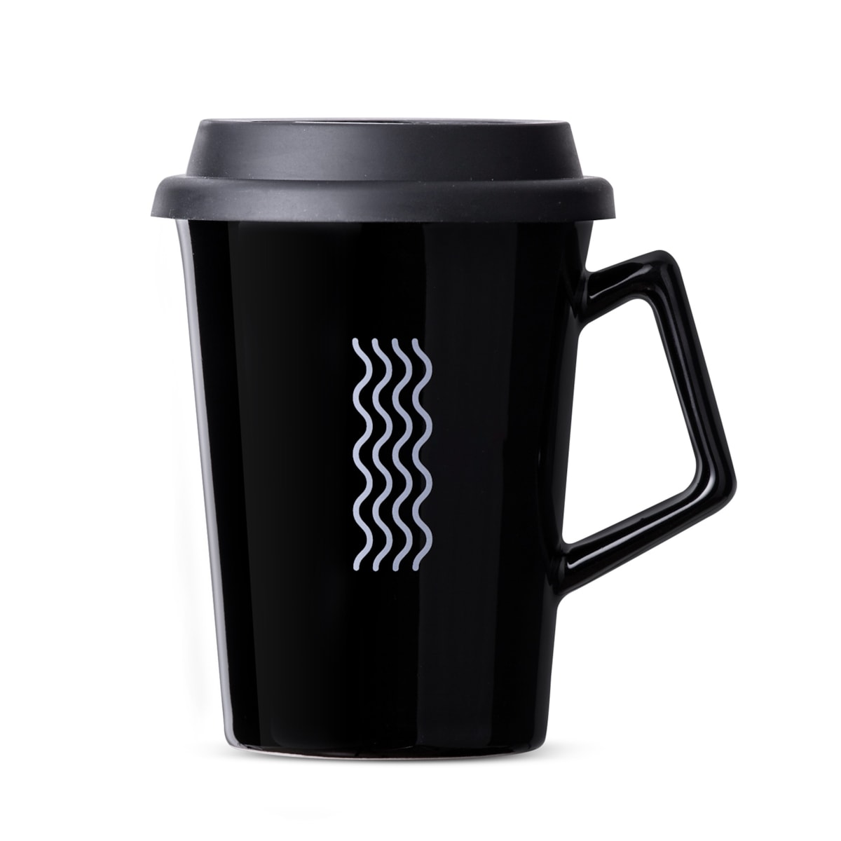Caneca de Cerâmica com Tampa But First Coffee Moncloa