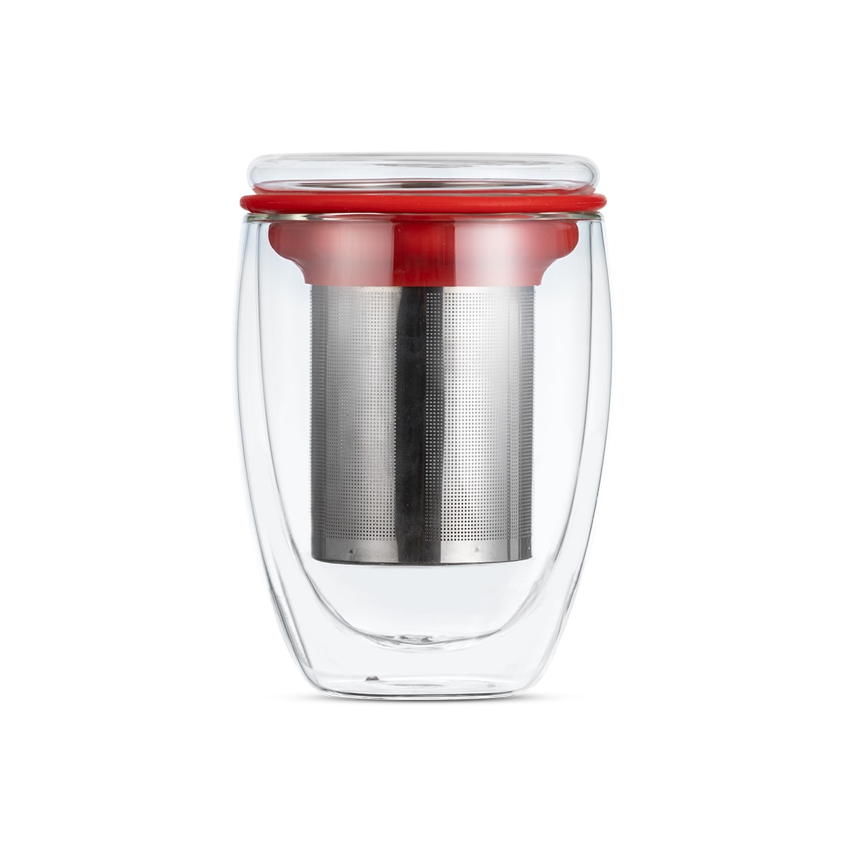 Copo de Chá de Vidro Duplo com Infusor Moody Duo Glass Moncloa