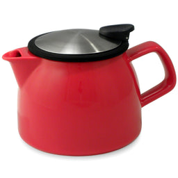 Bule de Chá de Vidro com Infusor Bell For Life 470ml - Vermelho