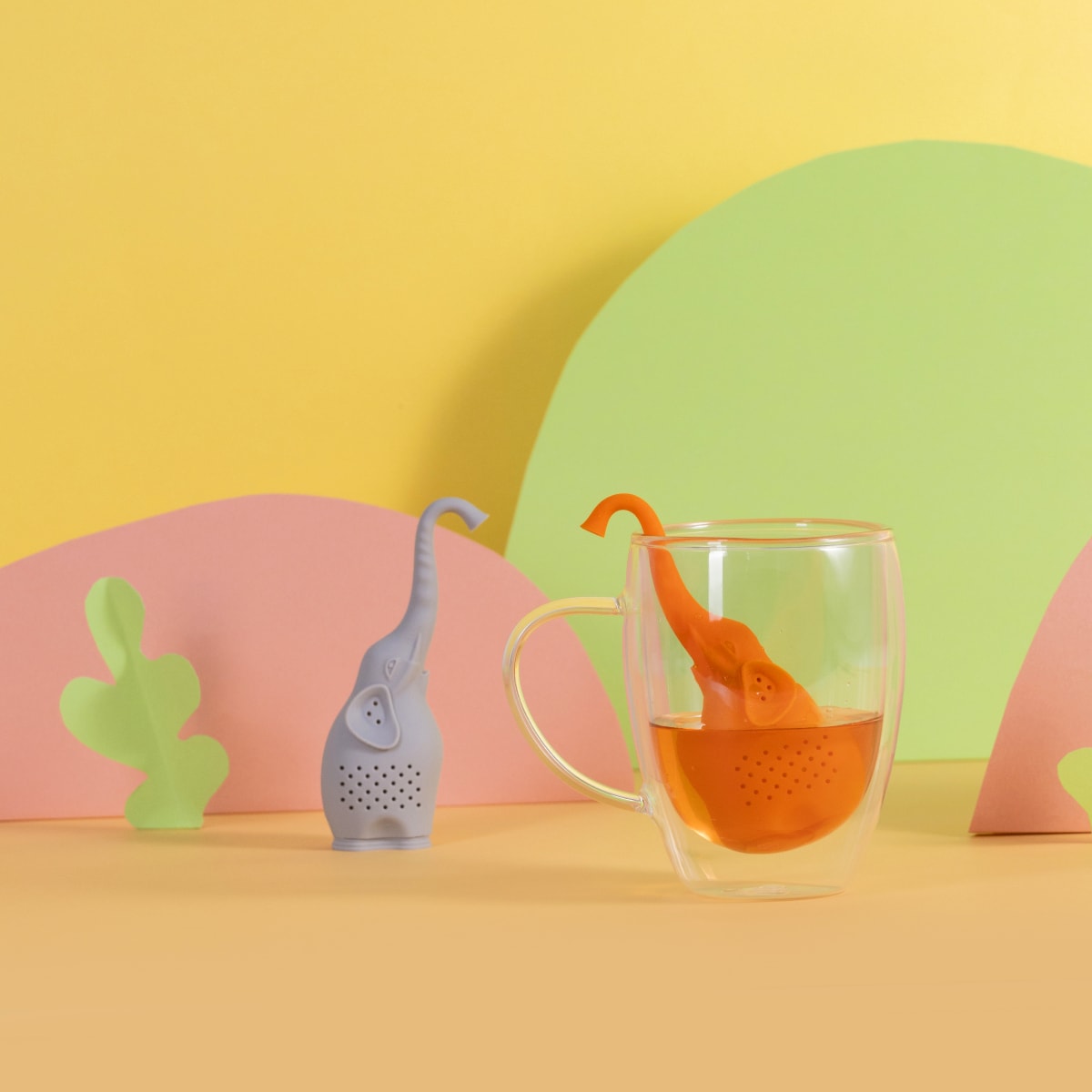 Infusor de Chá Elefante Moncloa Laranja