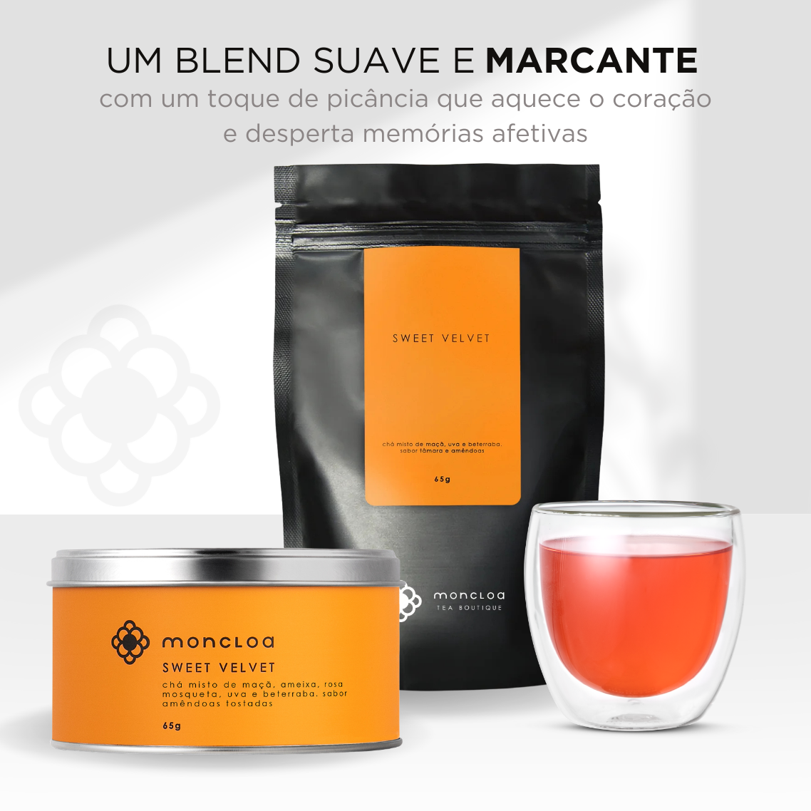 Chá Infusão de Frutas Sweet Velvet Moncloa Pouch 65g