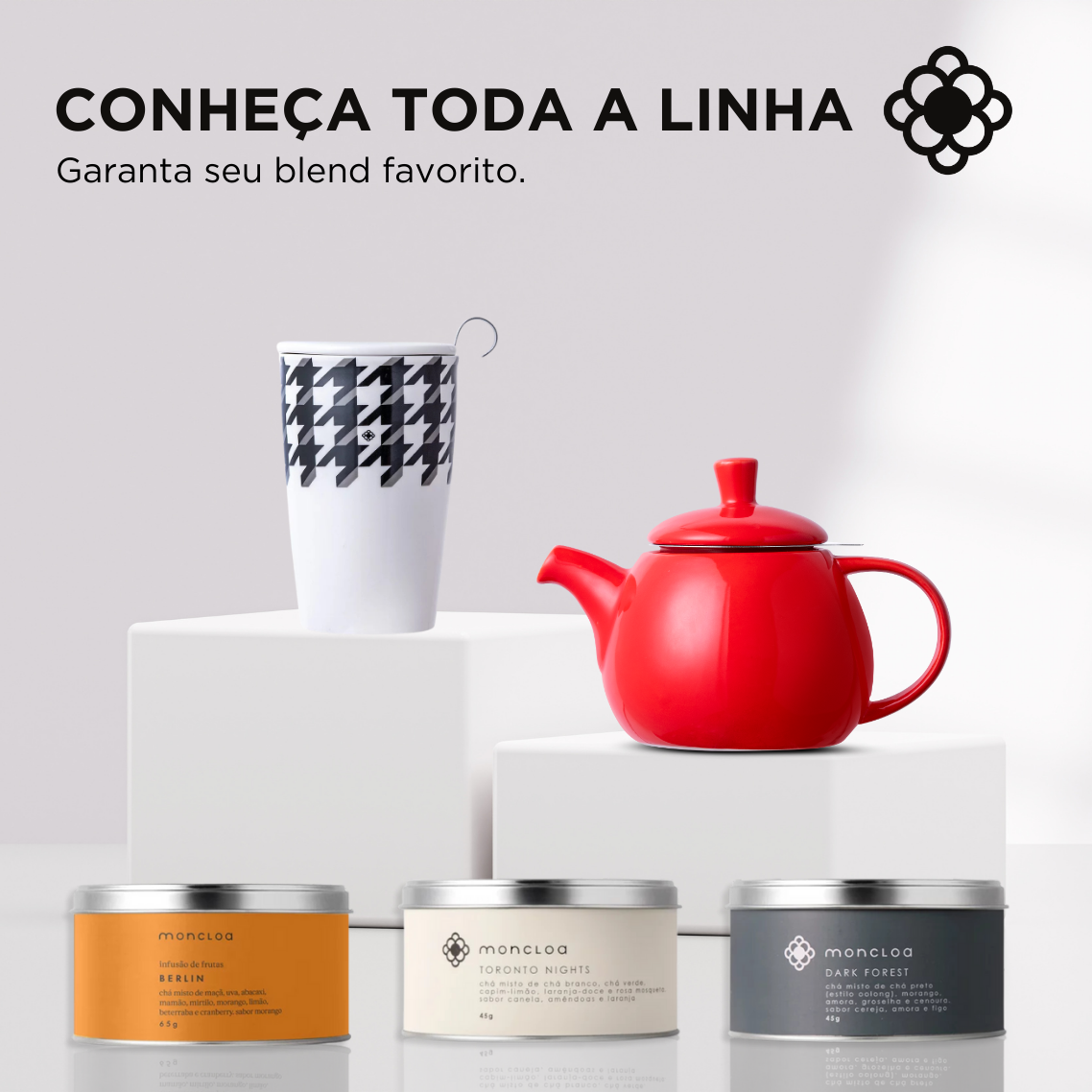 Caneca de Chá de Cerâmica com Infusor Tailor Duo Mug Moncloa Branco 470ml