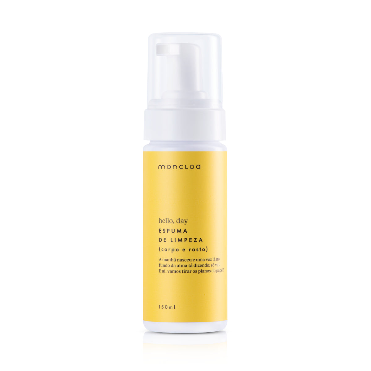 Espuma de Limpeza para Corpo e Rosto Hello, Day Moncloa 150ml