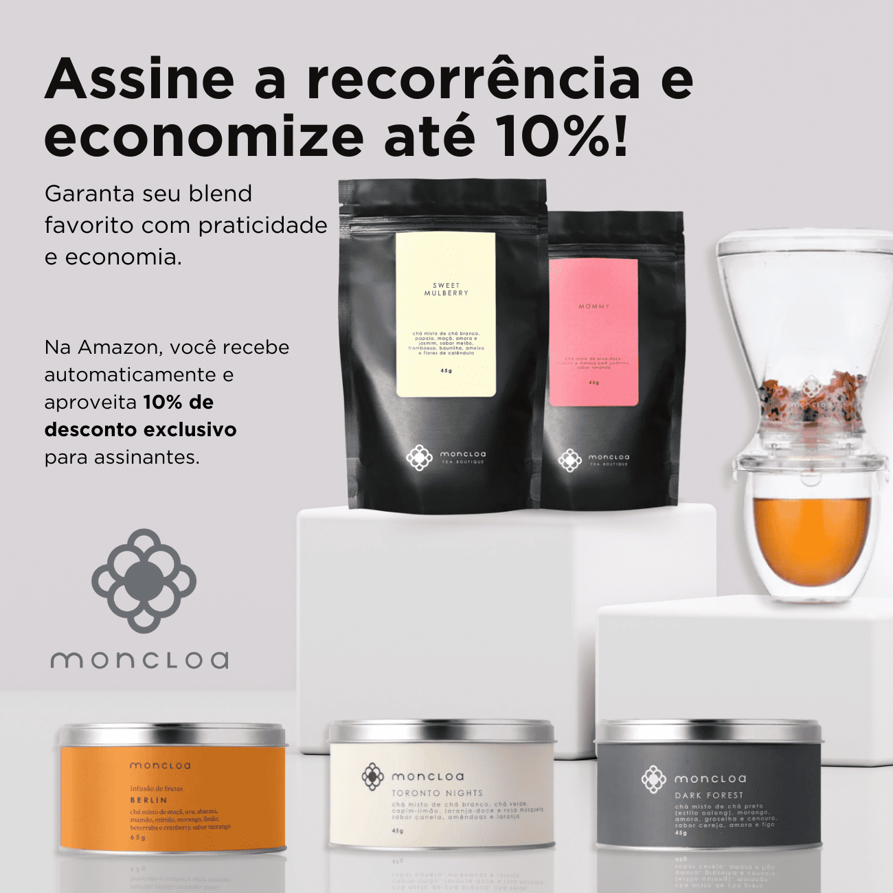 Chá Branco Sweet Mulberry Moncloa Pouch 45g