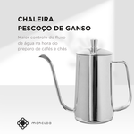 Chaleira Pescoço de Ganso 500ml Pressca