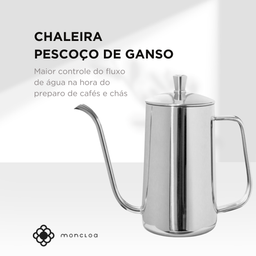 Chaleira Pescoço de Ganso 500ml Pressca