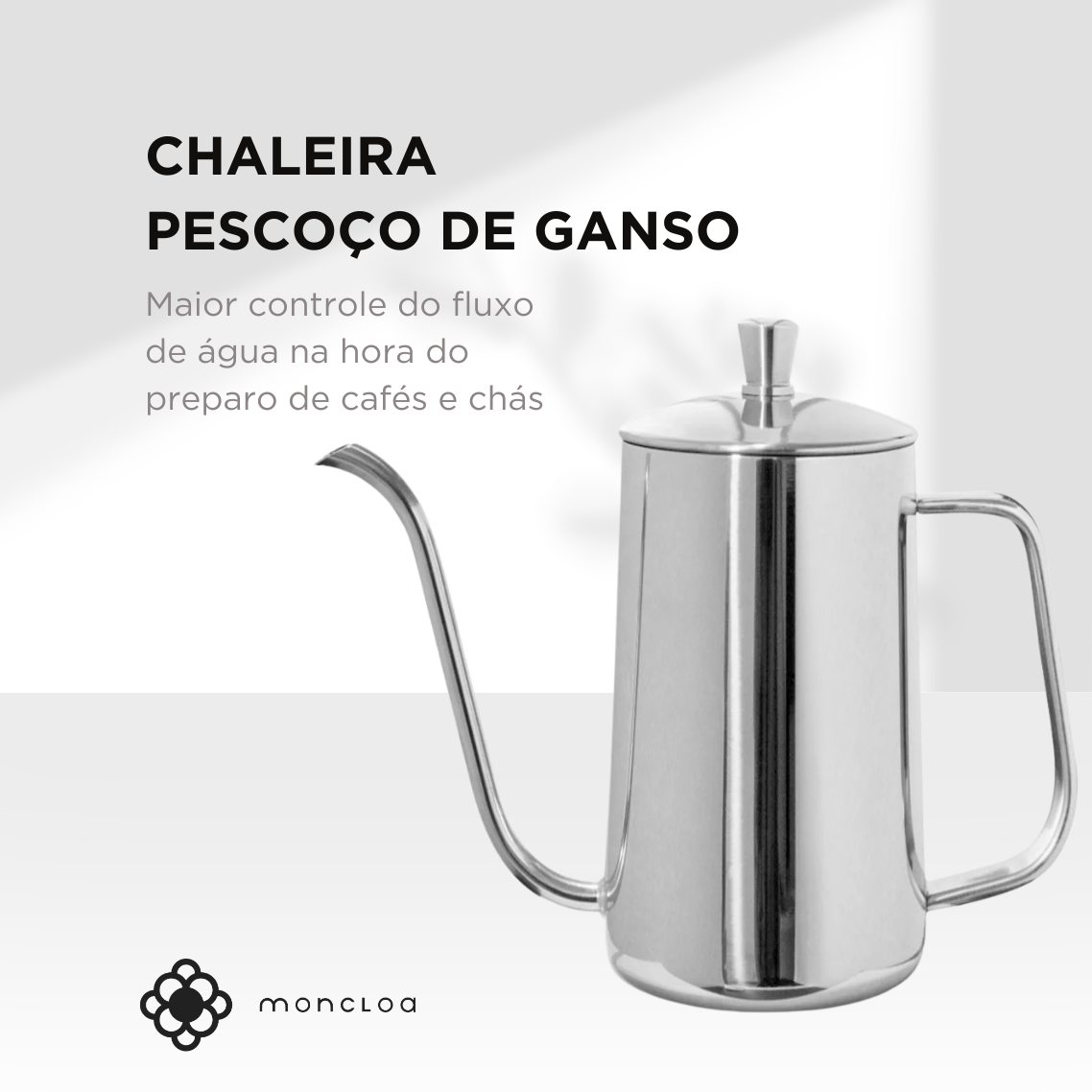 Chaleira Pescoço de Ganso 500ml Pressca