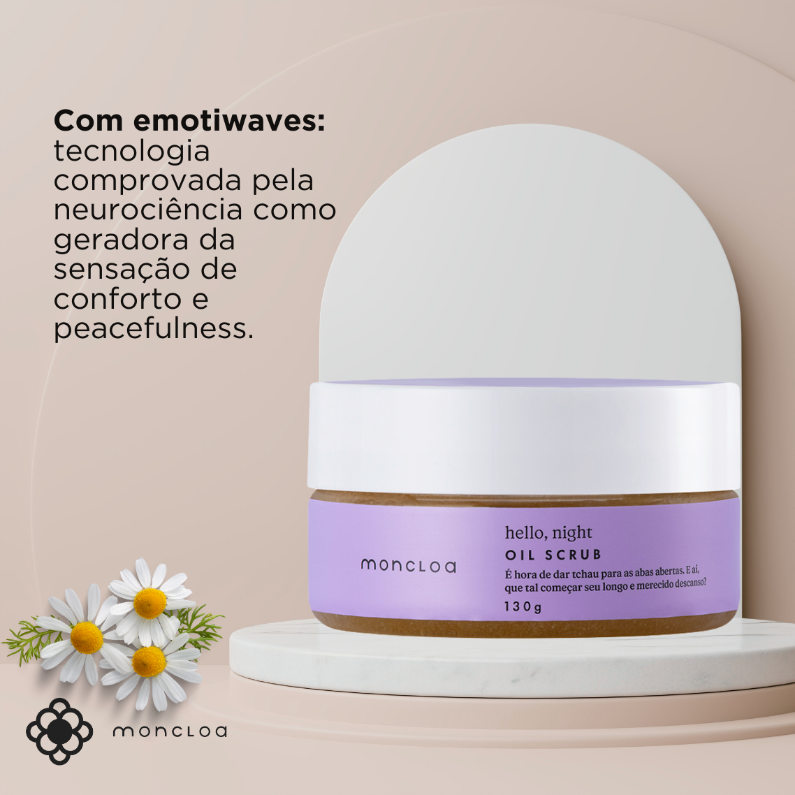 Óleo Esfoliante Oil Scrub Hello, Night Moncloa 130g