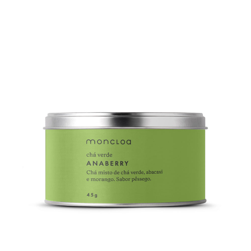 Chá Verde Anaberry Moncloa Lata 45g
