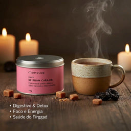 Chá Puerh Belgian Caramel Moncloa Lata 45g
