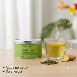 Chá Verde Ginger Lemon Moncloa Lata 45g